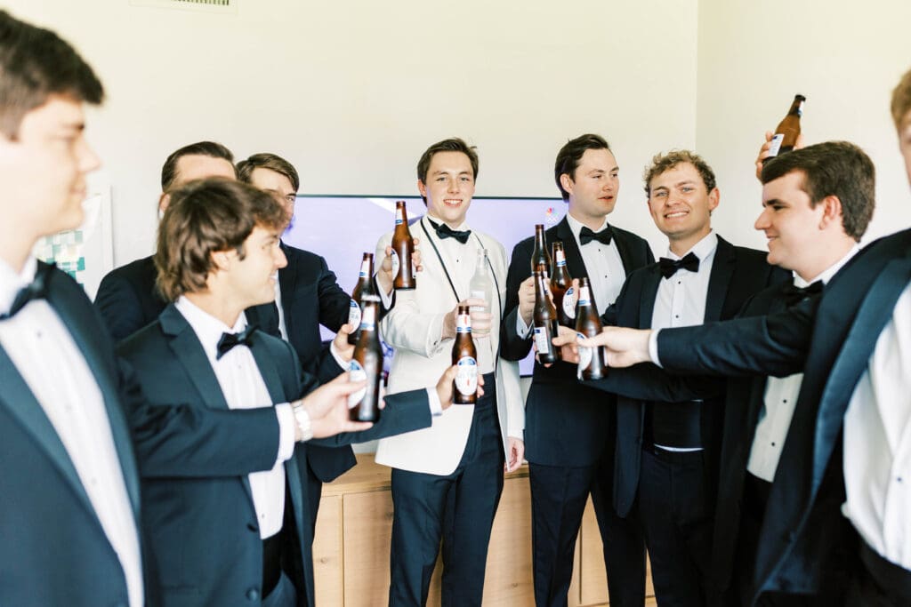 groom with groomsmen