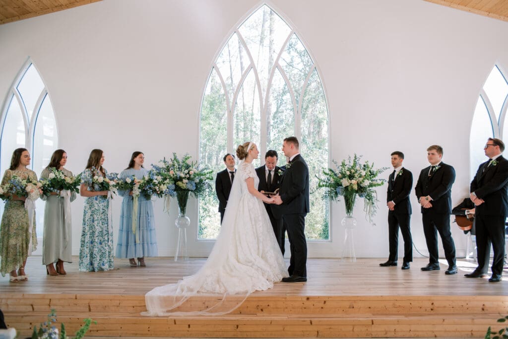 wedding couple getting married