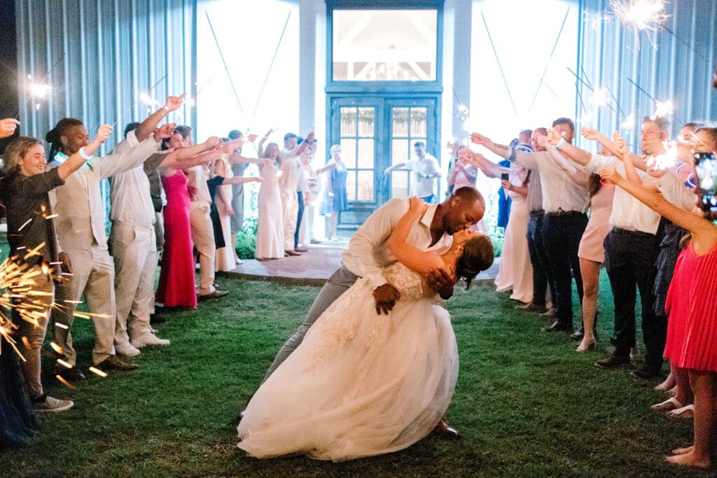 wedding sparkler exit
