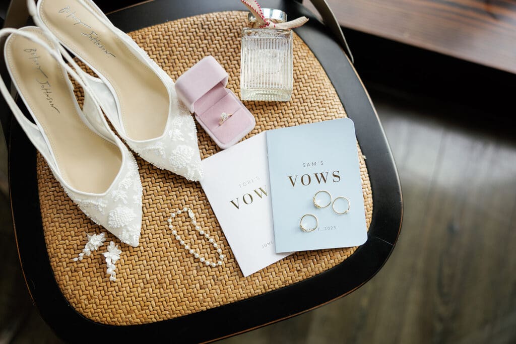 wedding flat lay